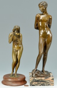 Lot 353: 2 Bronze Nudes, Seifert and Seger