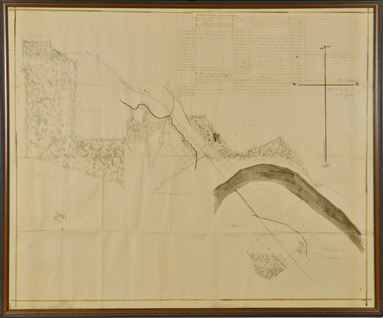 Lot 35: R. H. Armstrong Survey Drawing, Jefferson Co., TN