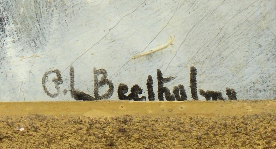 Lot 368: George L. Beetholme Oil on Board Landscape