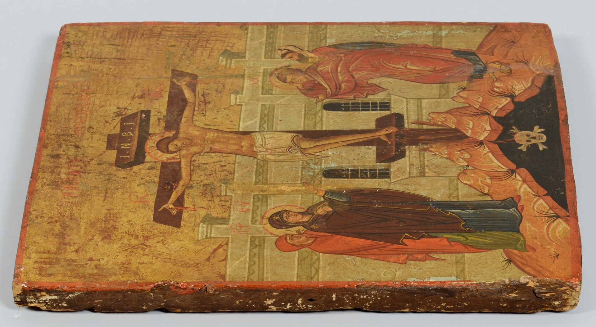 Lot 377: Russian Icon of the Crucifixion