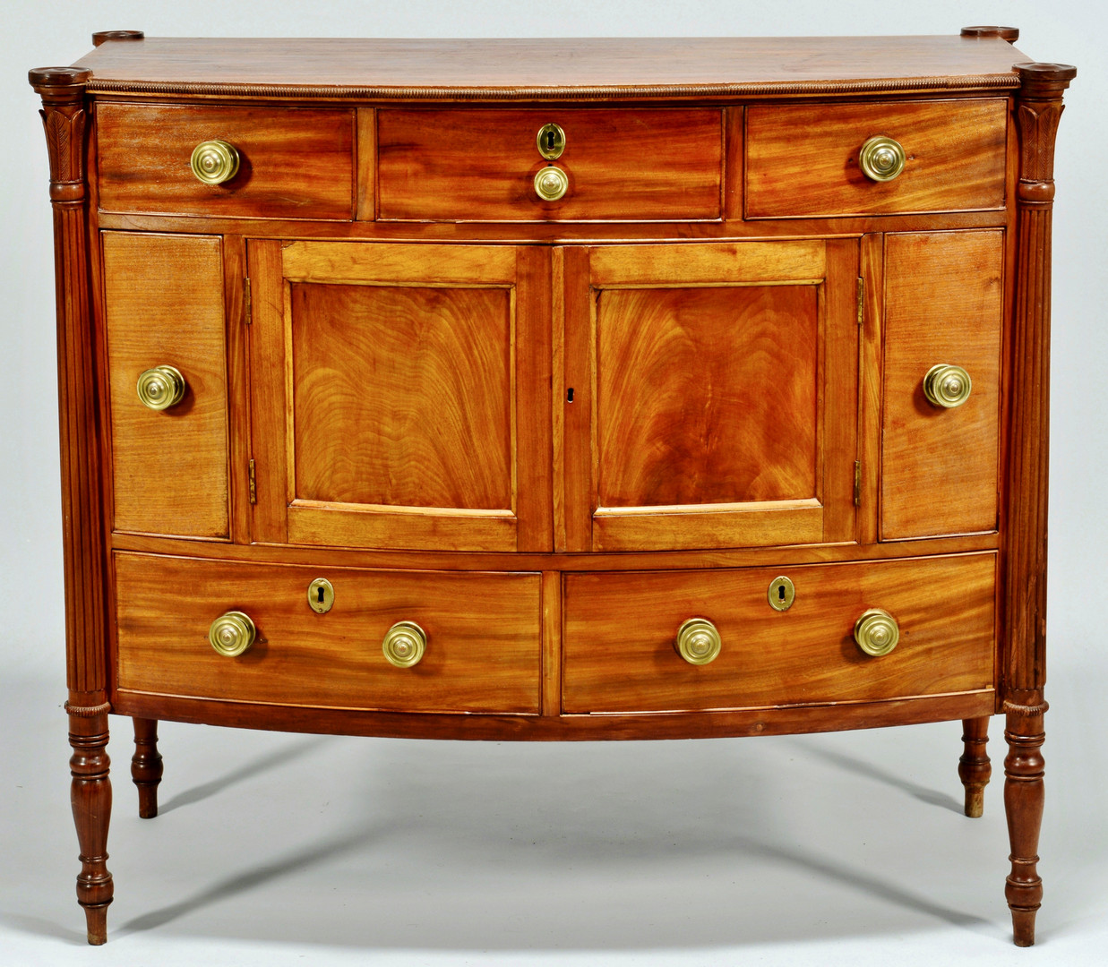 Lot 380: Federal Bowfront Sideboard