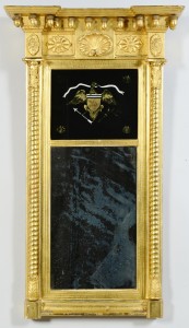 Lot 381: Federal Eglomise Mirror