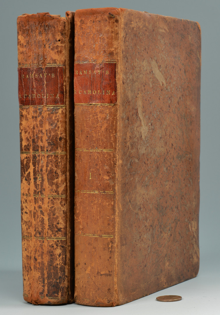 Lot 38: Ramsay, David. History of SC from Its First Settle