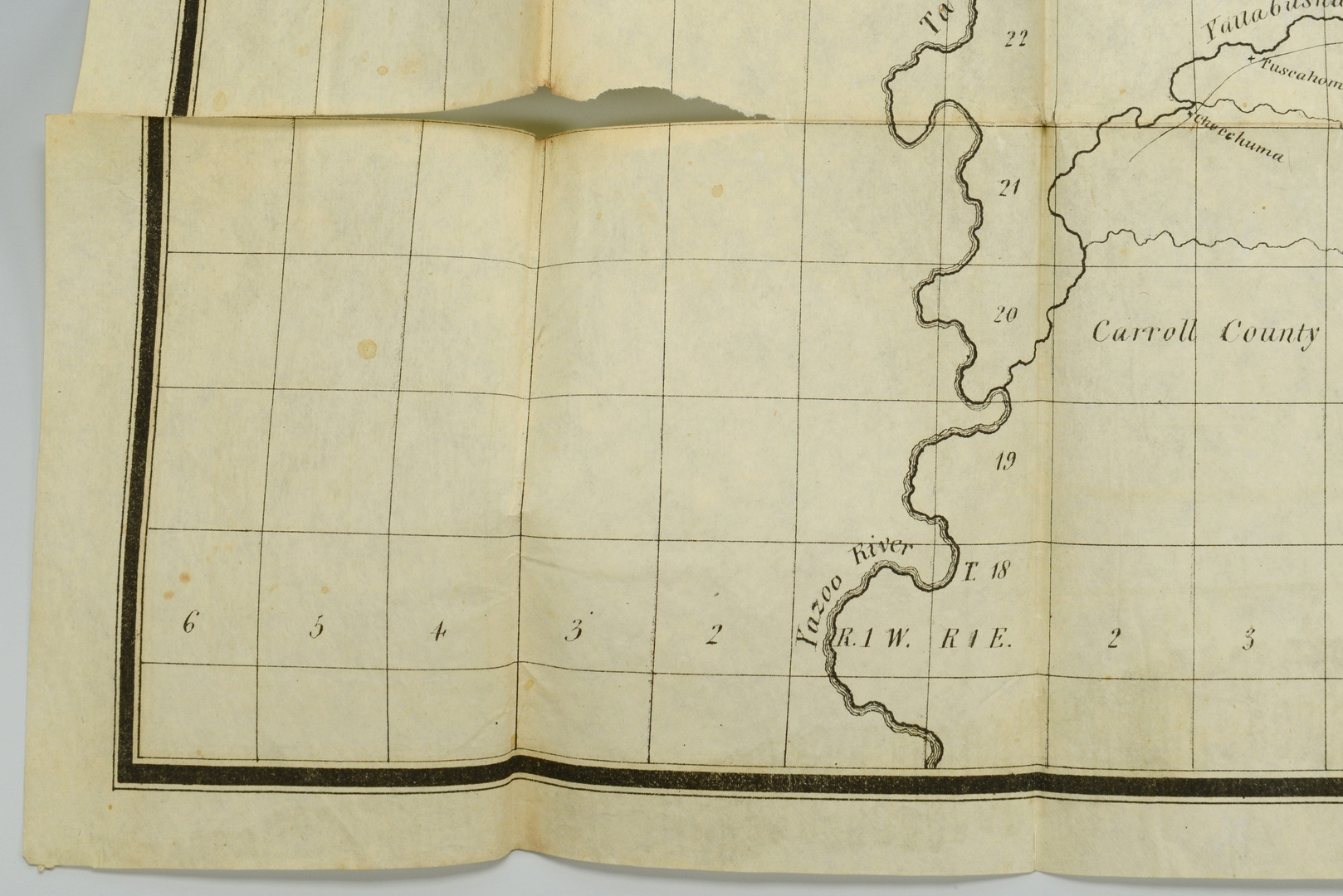 Lot 39: 1835 Mississippi Map, Indian Lands