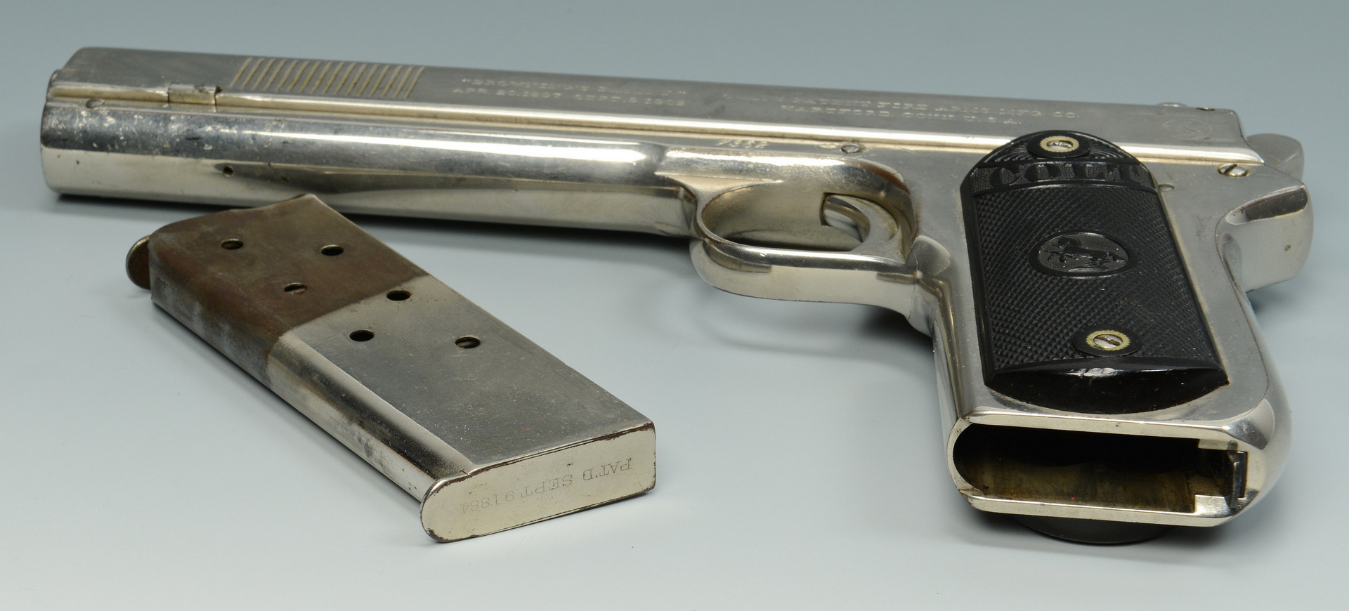 Lot 404: .38 Colt Model 1902 Pistol, Bonnie & Clyde