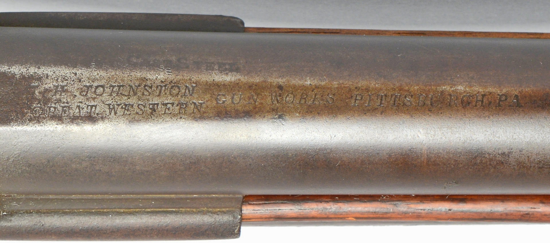 Lot 411: J. H. Johnston Rifle Over Shotgun Combination