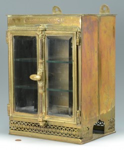 Lot 445: French Brass Perfume Cabinet, 19th c.