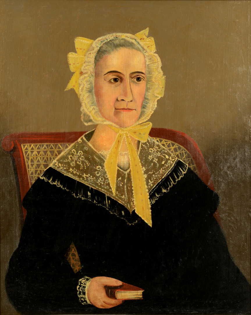 Lot 461: Southern Folk Art Portrait, Martha Mecklin Ward