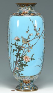 Lot 475: Large Meiji Cloisonne Vase