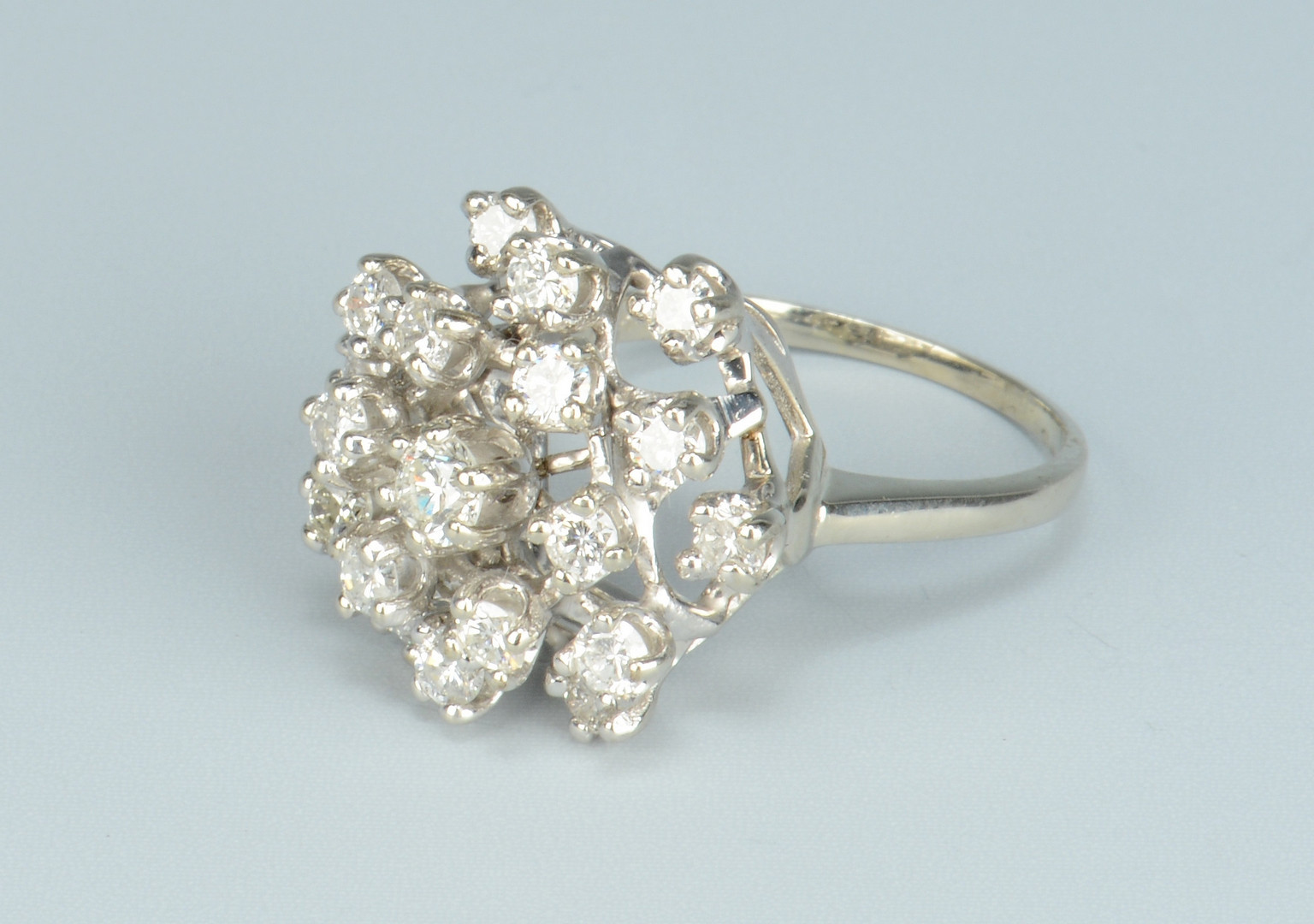 Lot 504: 14k Diamond Ballerina Ring