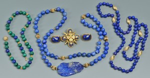 Lot 506: Group of Lapis Jewelry, 5 pcs