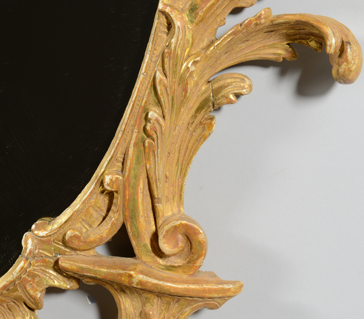 Lot 535: Gilt Carved Chippendale Mirror
