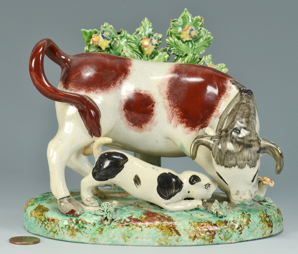 Lot 559: Staffordshire group: Bull Baiting