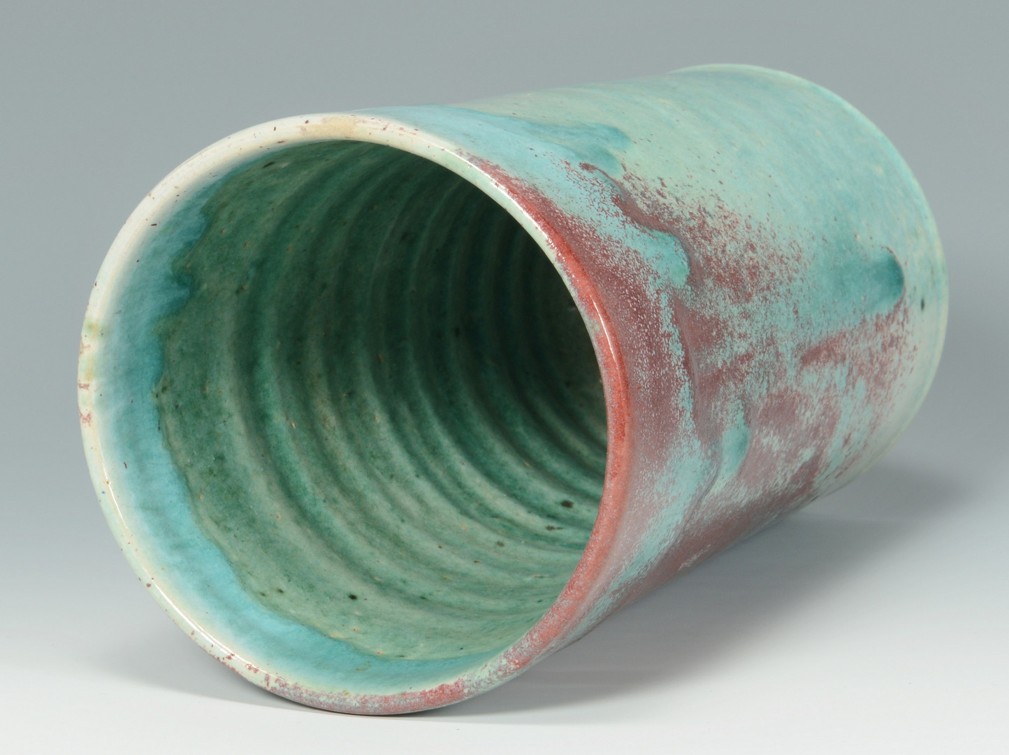 Lot 569: Ben Owens Jugtown Chinese Glaze Vase