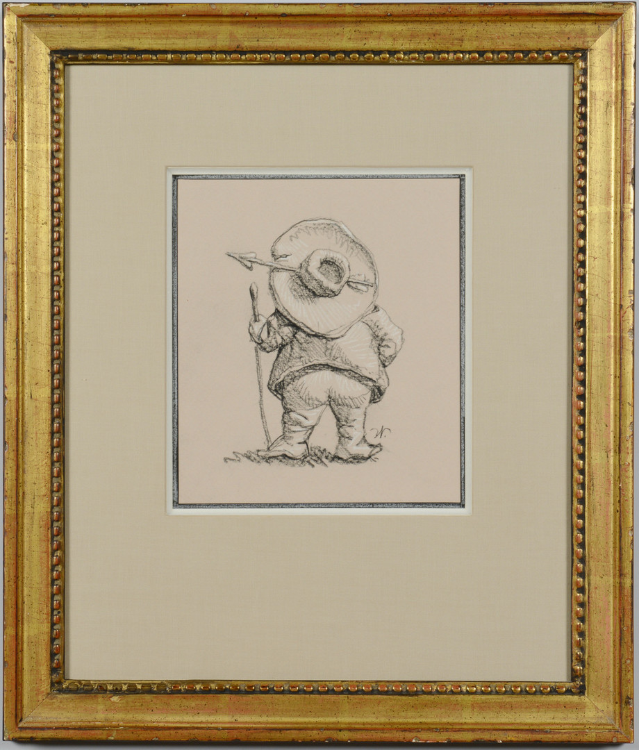 Lot 56: Werner Wildner gnome drawing