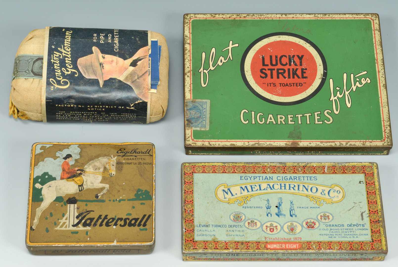 Lot 596: Smoking Tins and Tobacco