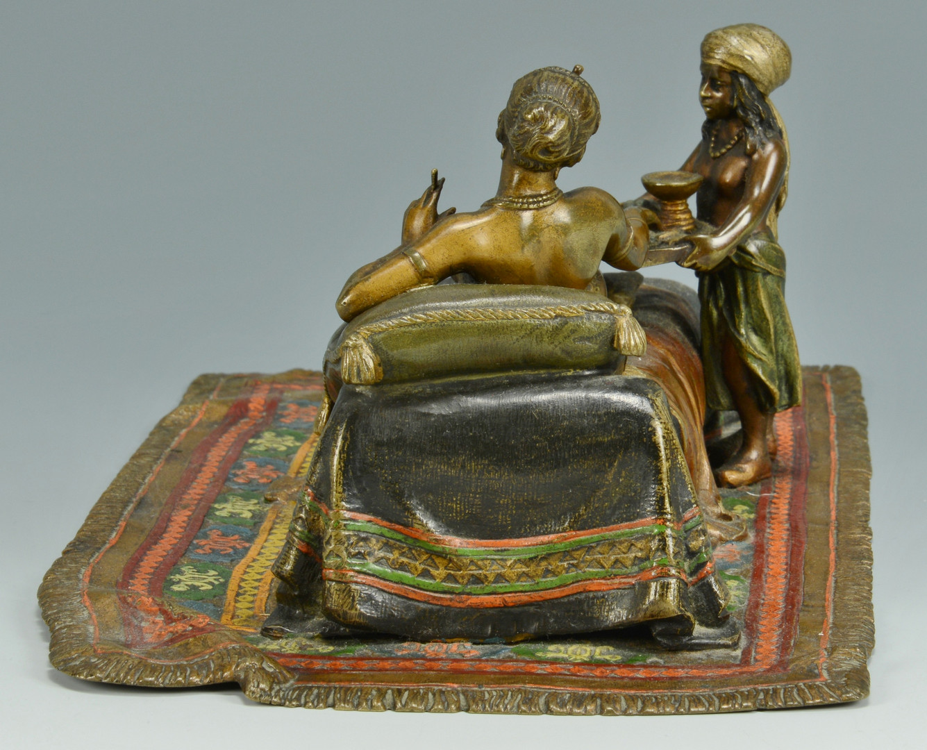 Lot 64: Cold Painted Bronze Cleopatra