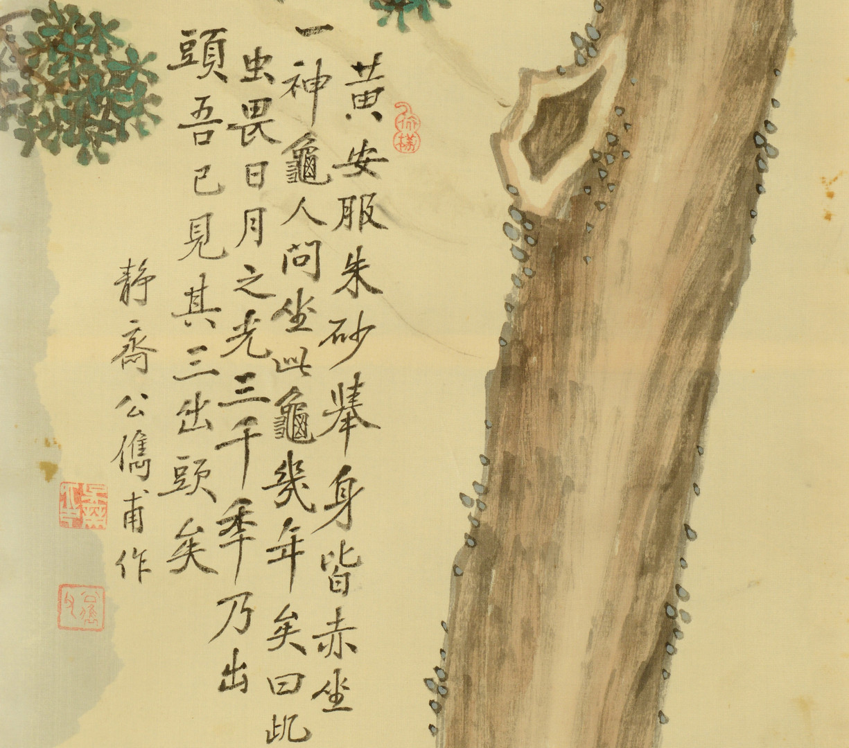 Lot 658: 5 Chinese Silk Scroll Paintings