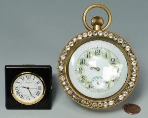 Lot 708: Cartier Watch & French Ball Clock