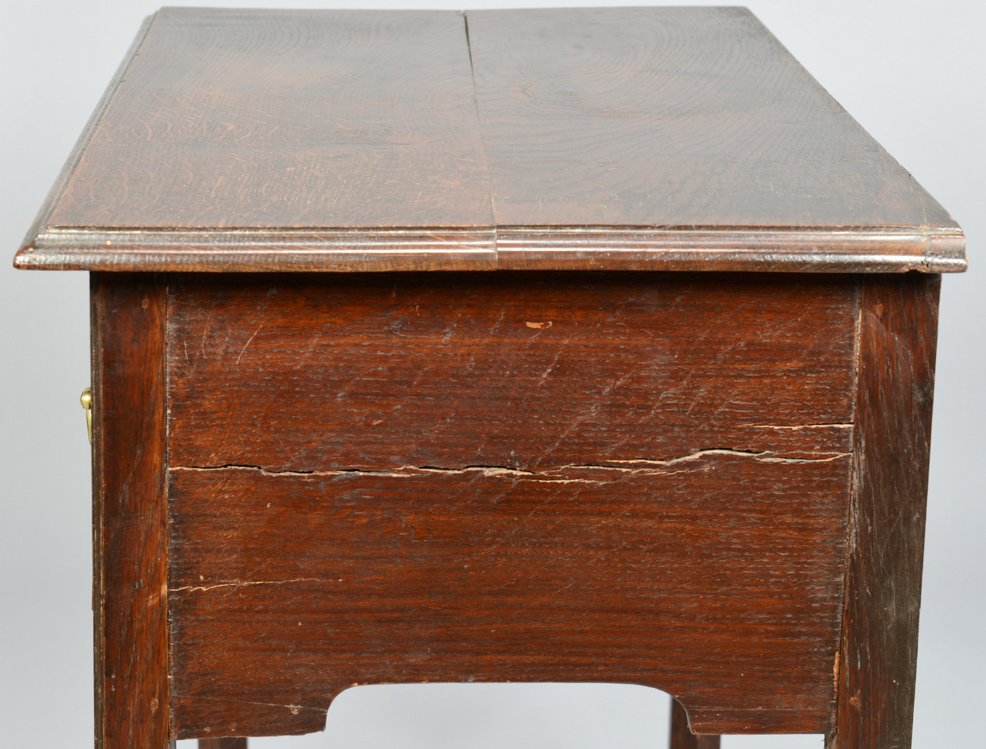 Lot 721: Chippendale oak dressing table