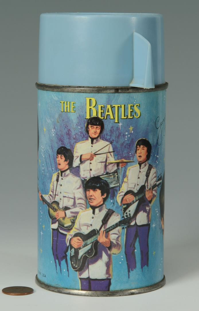 Lot 736: Beatles Yellow Submarine & 1966 Beatles Thermos
