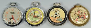 Lot 750: 4 Vintage Pocket Watches, TV Heroes