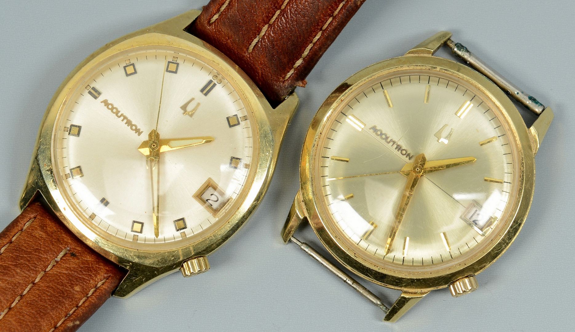 Lot 782: Four 14k Gold Wrist Watches