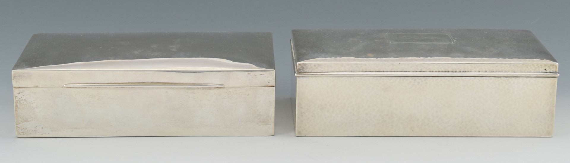 Lot 792: 2 Sterling Silver Boxes