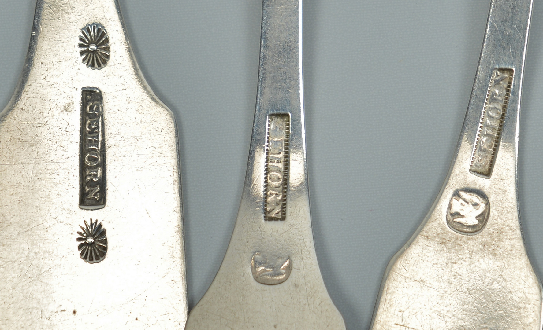 Lot 79: 7 Athens, TN Coin Silver Spoons