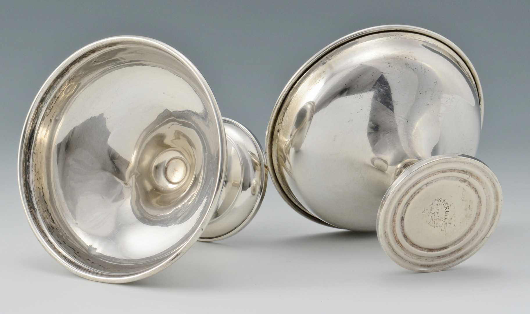 Lot 800: 16 Sterling Weighted Sherbets
