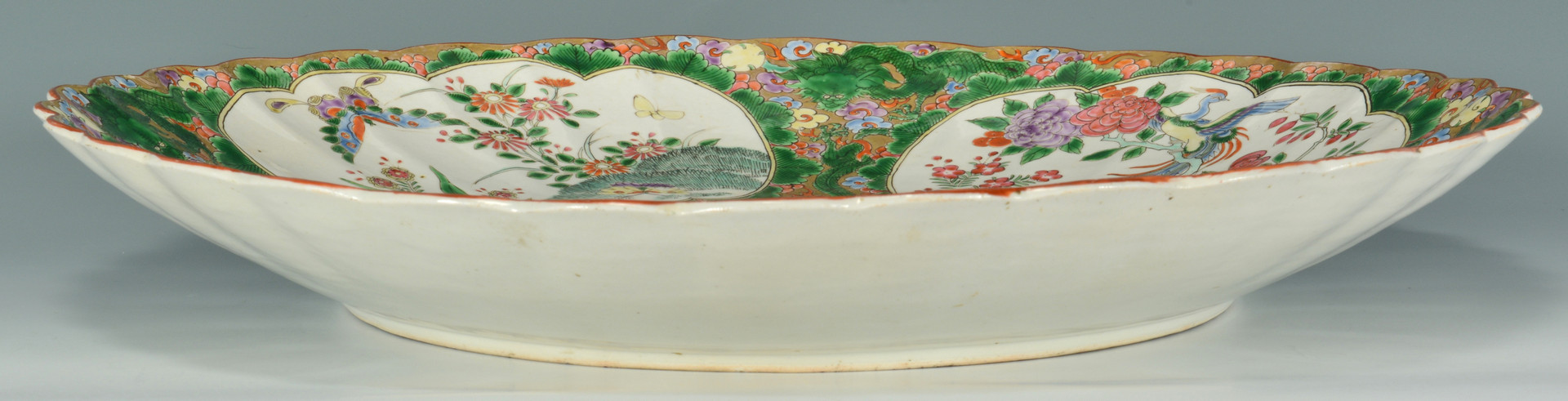 Lot 808: Large Chinese Famille Verte Porcelain Charger