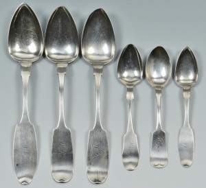 Lot 80: 6 TN, KY Coin Silver Spoons, Hope