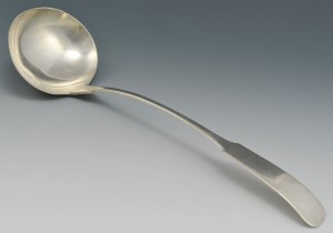 Lot 84: Virginia Coin Silver Punch Ladle