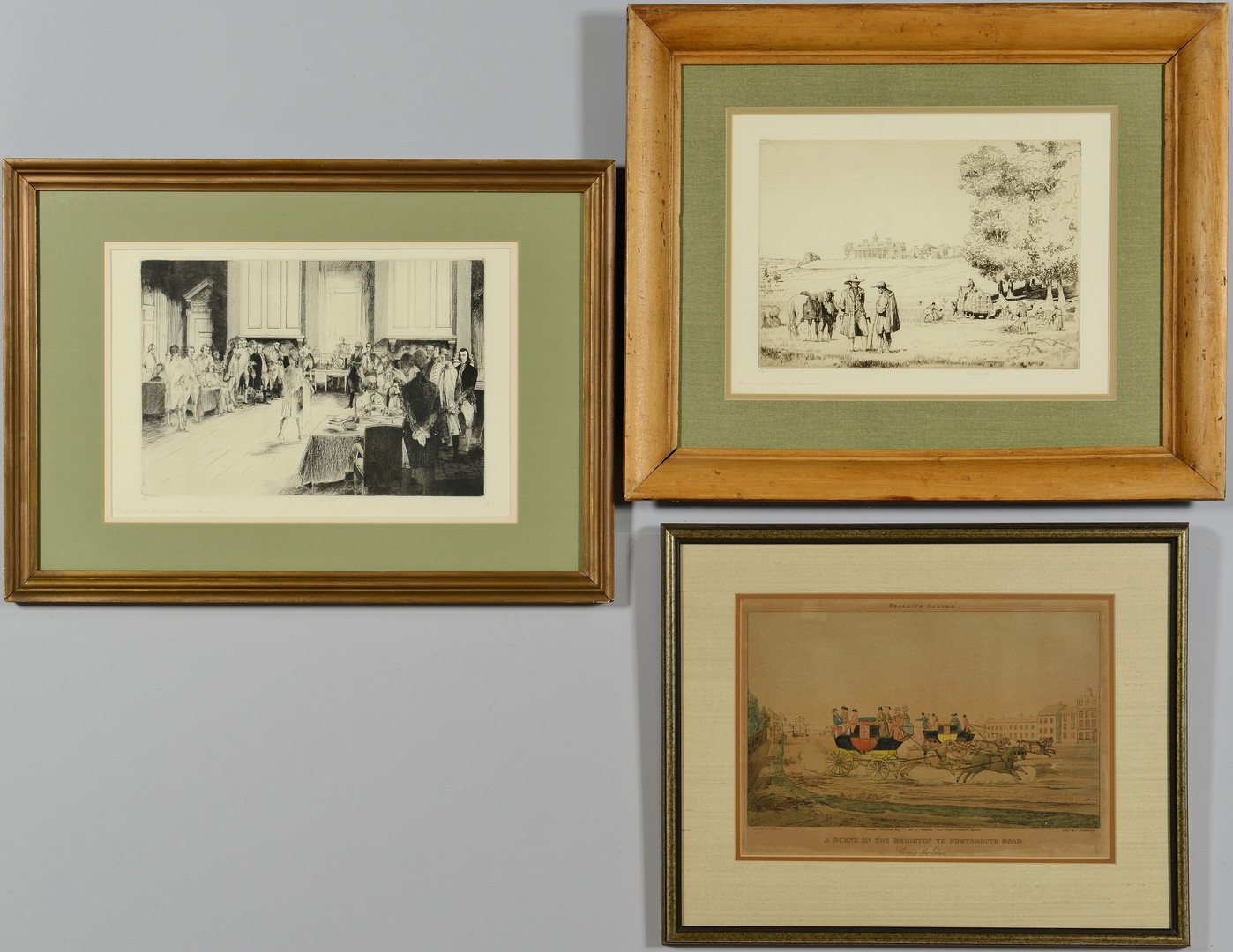 Lot 868: Grouping of 3 Colonial Prints