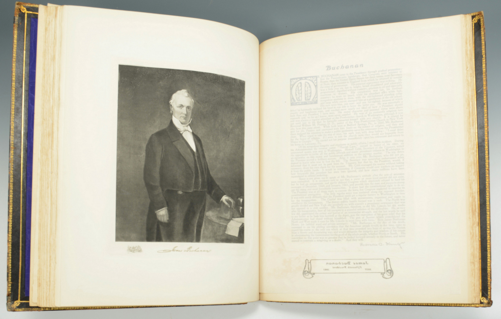 Lot 869: Large folio book, The Presidents