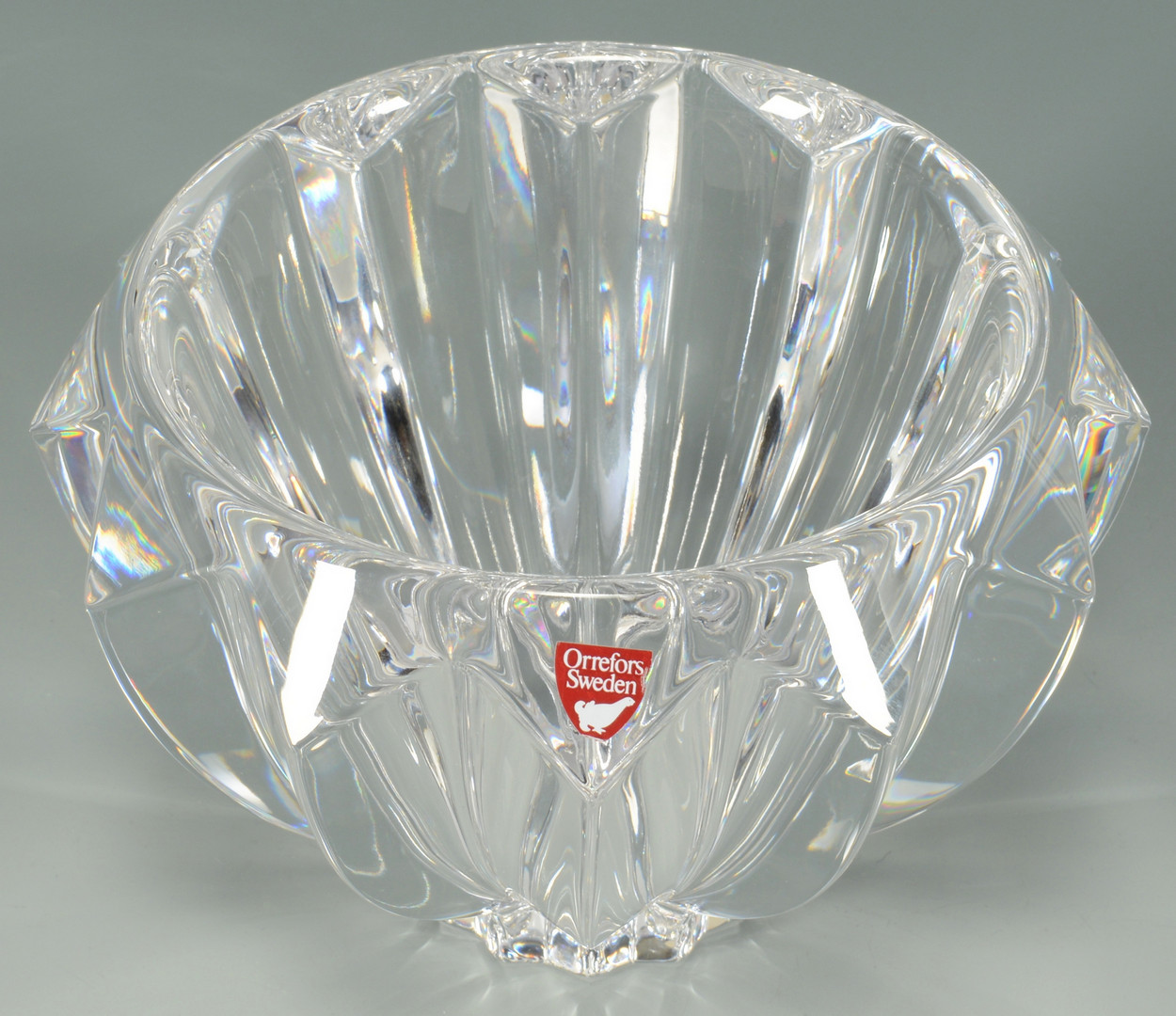 Lot 878: Grouping of 4 Crystal Bowls, 3 Orrefors