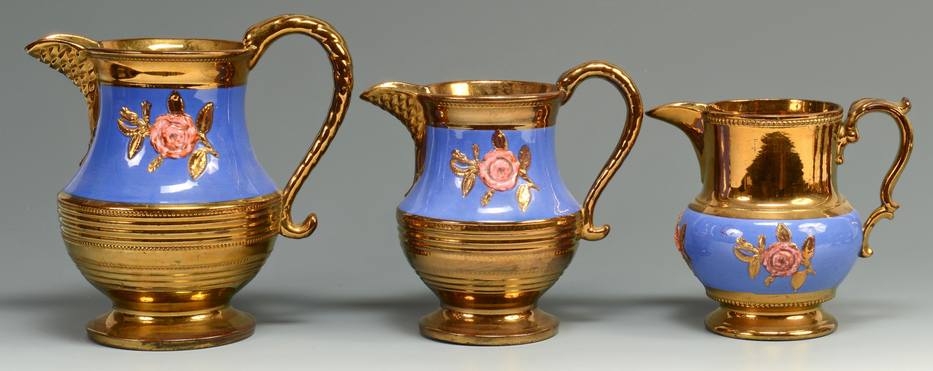 Lot 885: Group of English Copper Lusterware