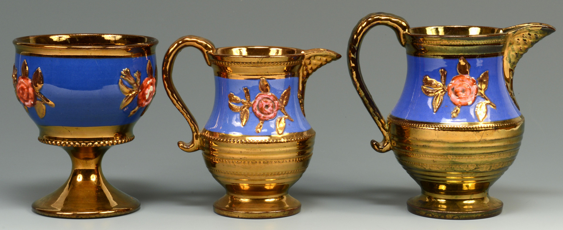 Lot 885: Group of English Copper Lusterware