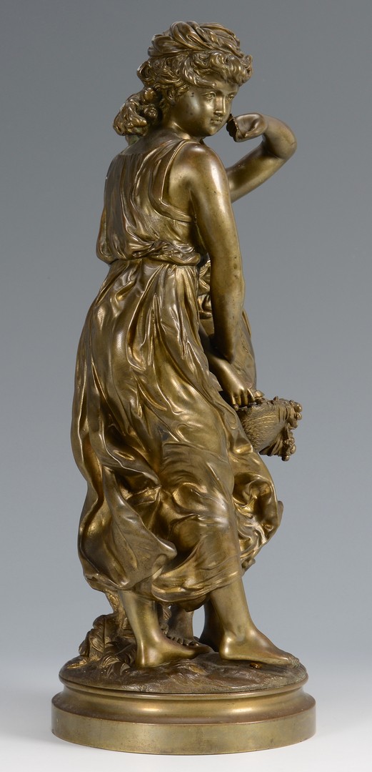 Lot 111: Hippolyte Moreau bronze, Consolation