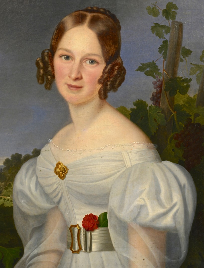 Lot 116: Portrait of Lady in White, Franz Stirnbrand