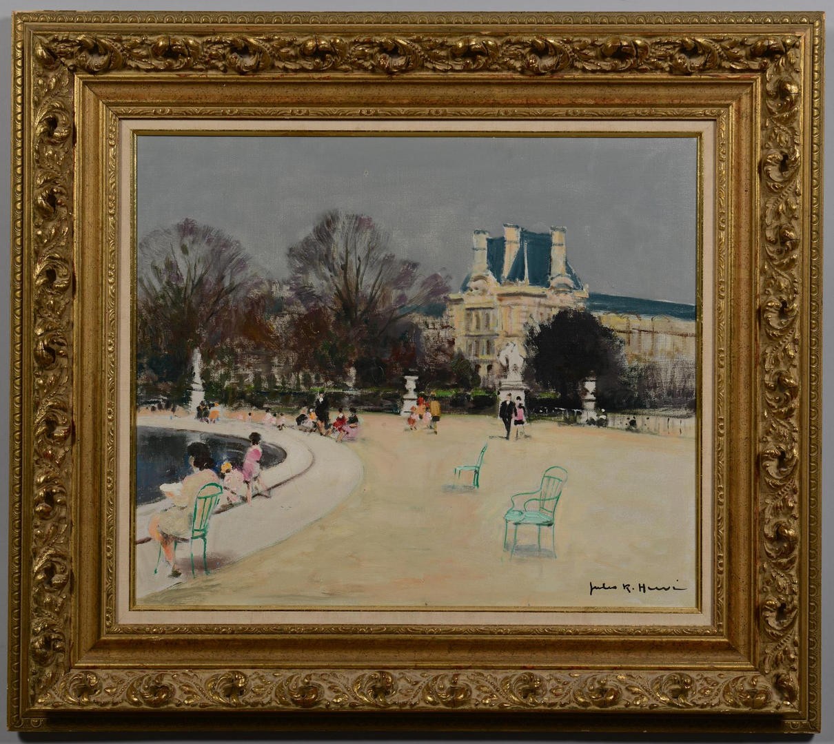 Lot 117: Jules Rene Herve Oil on Canvas