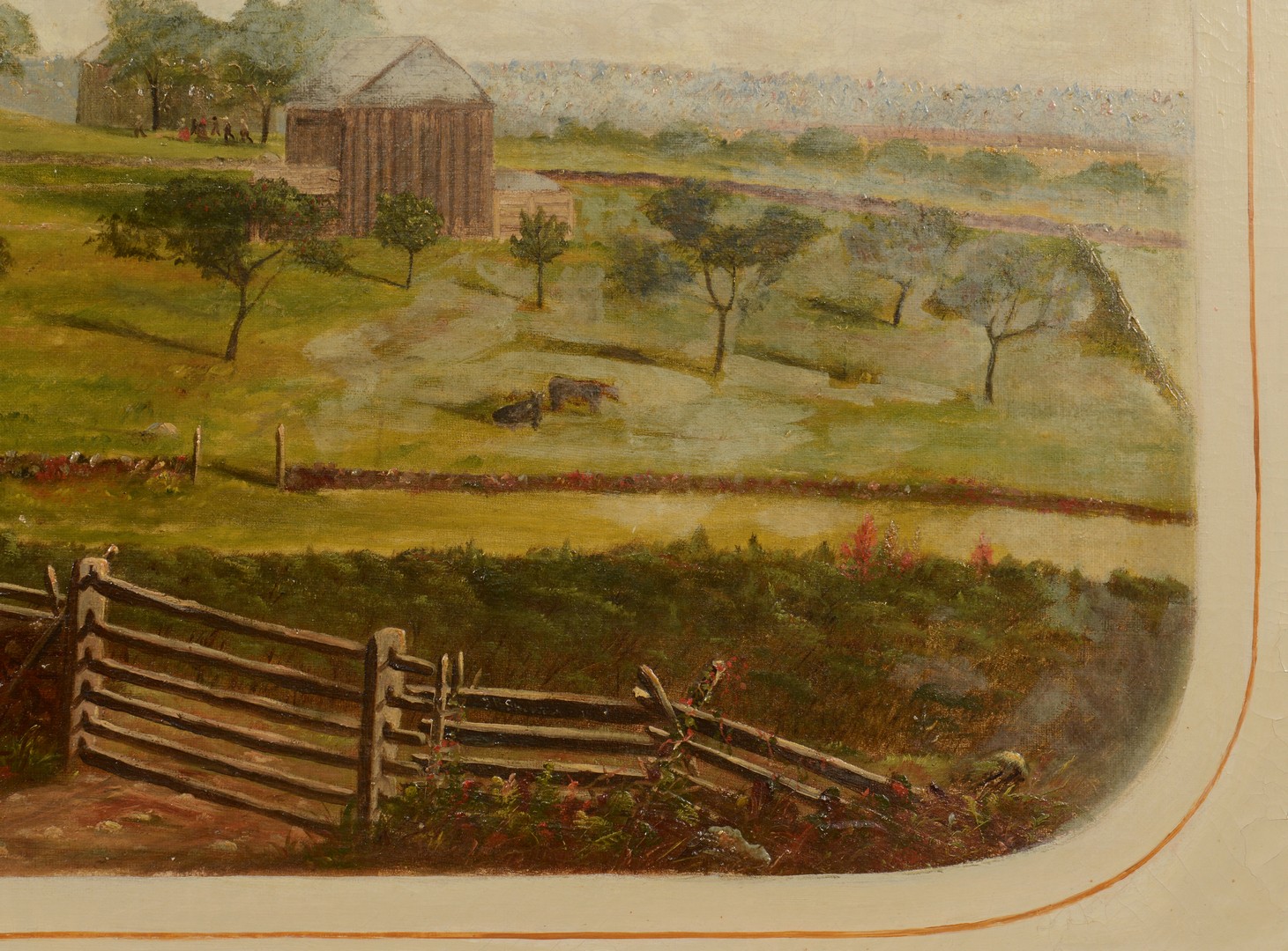 Lot 122: Southern Landscape, possibly Salem, NC School