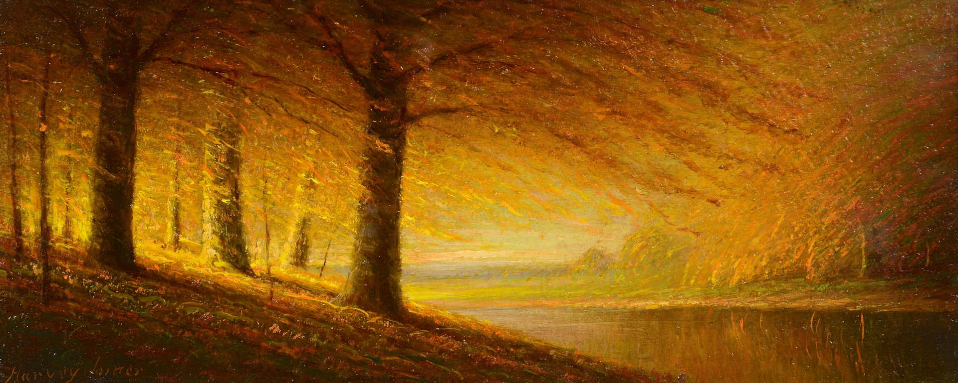 Lot 127: Harvey Joiner O/B, Autumn Landscape