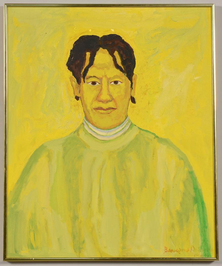 Lot 135: Beauford Delaney portrait of Delia Delaney