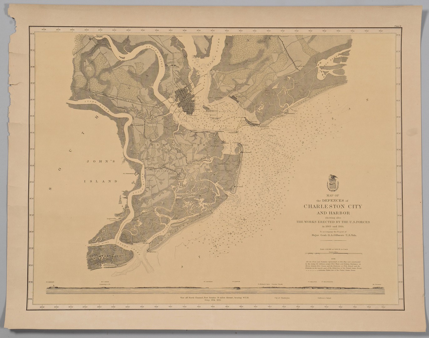 Lot 172: 2 South Carolina Civil War Maps