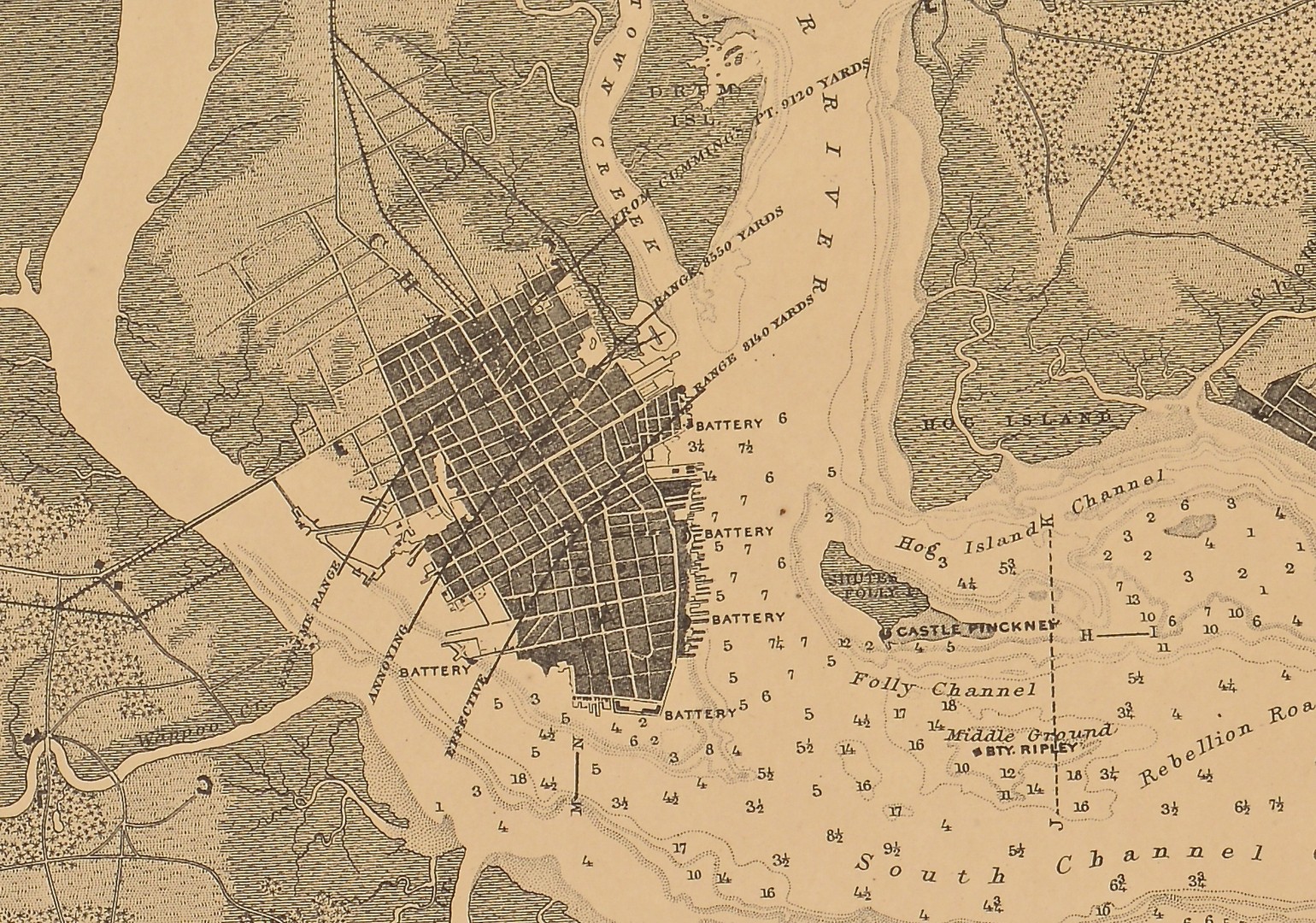 Lot 172: 2 South Carolina Civil War Maps