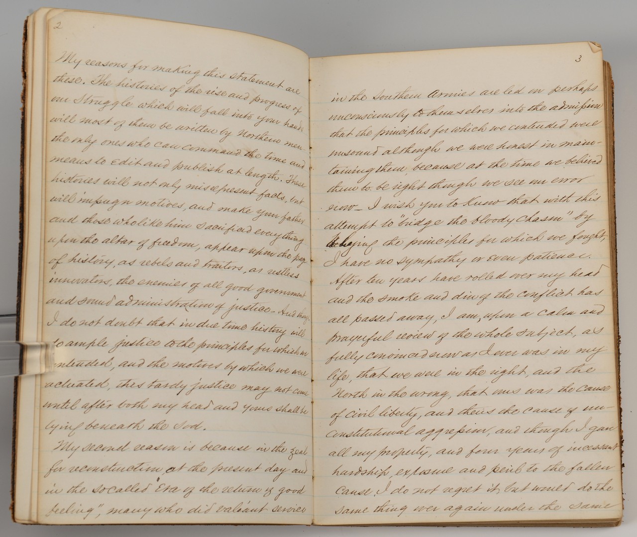 Lot 180: CSA Chaplain Witherspoon Diary, Autobiography