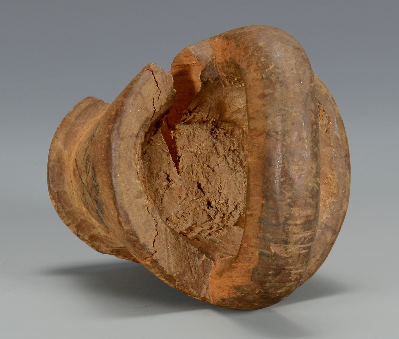 Lot 184: Civil War Carved Treenware Basket, TN