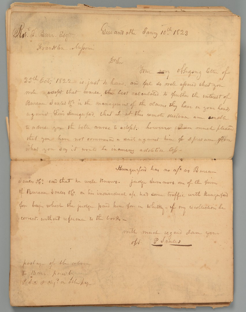 Lot 198: Peter Scales Virginia Document Archive