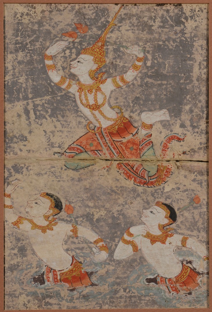 Lot 19: 3 Framed Tibetan Thangkas